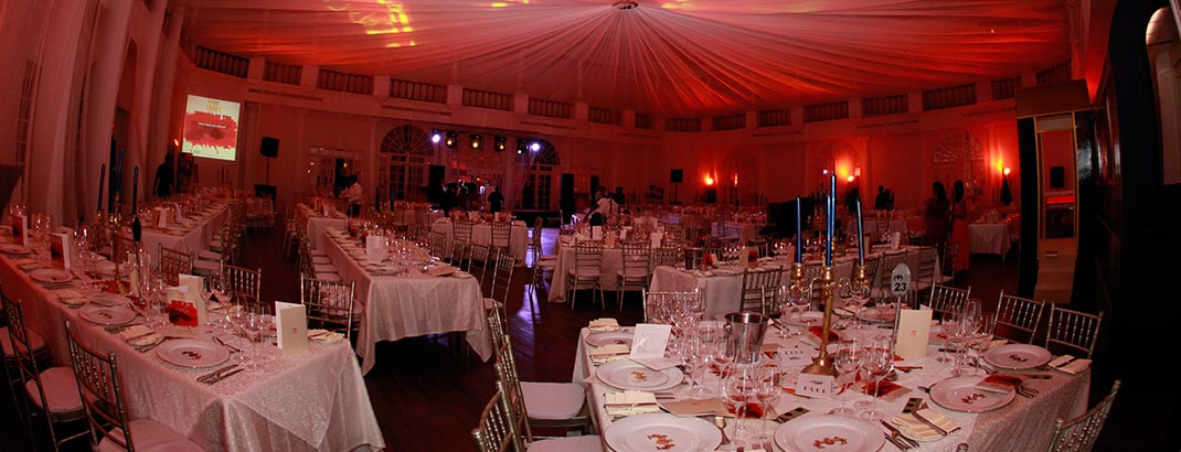 Night Wedding Table Setting at Empire Ballroom